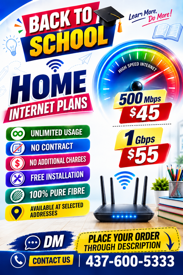 Fast & Cheap Home Internet | Unlimited Data | Back to School
