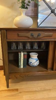 Mid century. TEAK TECK lampe / Buffet, crédence commode, bahut d - Photo 3