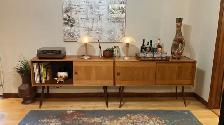 Mid century TEAK TECK Modulaire. Bar Buffet crédence, bahut disq - Photo 8