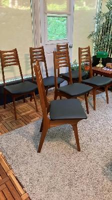 Mid century TEAK TECK Ensemble salle à manger. TRÈS GRANDE table - Photo 8