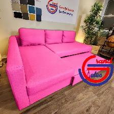 Pink IKEA sectional sofa bed   FREE DELIVERY - Photo 2