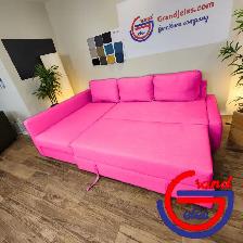 Pink IKEA sectional sofa bed   FREE DELIVERY - Photo 4
