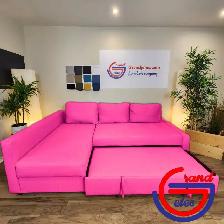 Pink IKEA sectional sofa bed   FREE DELIVERY - Photo 5