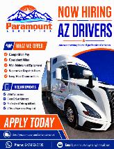 HIRING AZ Drivers for ON to USA- Mid west