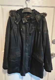 Womens leather coat
