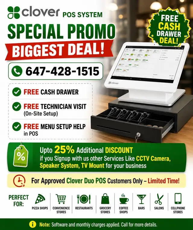 CLOVER POS SYSTEM – LIMITED-TIME SPECIAL OFFER!