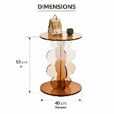 Brand New Acrylic Round Side Table Special Selling $59