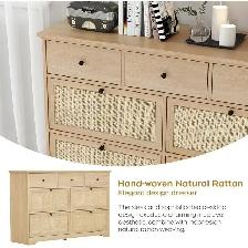 Brand New 7 Drawer Rattan Dresser Special Selling at $199