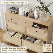 Brand New 7 Drawer Rattan Dresser Special Selling at $199 - Photo 3