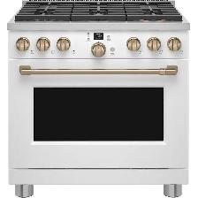 GE Café Commercial Style Range C2Y366P4TW2 36' Smart Dual-Fuel - Photo 2