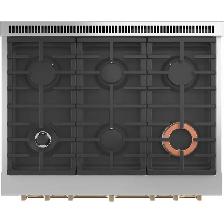 GE Café Commercial Style Range C2Y366P4TW2 36' Smart Dual-Fuel - Photo 3