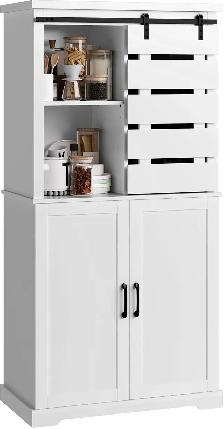 Brand New 63.5 inches White Kitchen Pantry Cabinet Special $199