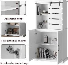 Brand New 63.5 inches White Kitchen Pantry Cabinet Special $199 - Photo 5