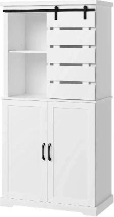 Brand New 63.5 inches White Kitchen Pantry Cabinet Special $199 - Photo 6