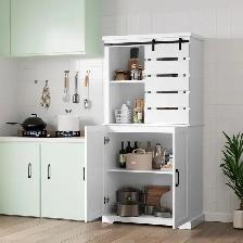 Brand New 63.5 inches White Kitchen Pantry Cabinet Special $199 - Photo 7