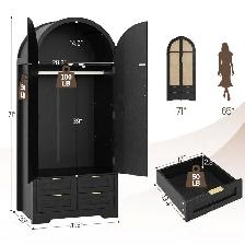 Brand New 2-Door Arch Wardrobe Special Selling at $199 - Photo 5
