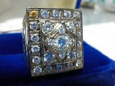 $17,500 APPRAISAL! MENS CUSTOM DIAMOND RING