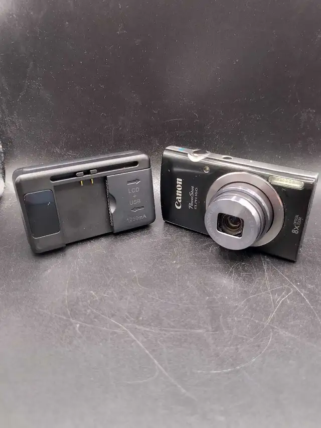 CANON POWERSHOT ELPH 160 DIGITAL CAMERA W/3RD PARTY CHARGER