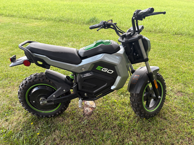 2026 NEW EGO ELECTRIC MINI BIKE WITH COVER AND BATTERY CHARGER