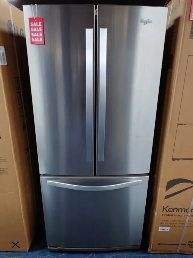 Whirlpool '30' Stainless Steel French Door Fridge on Sale‼️