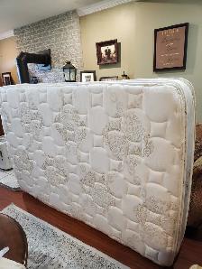 DOUBLE MATTEESS, BOX SPRING AND BED FRAME