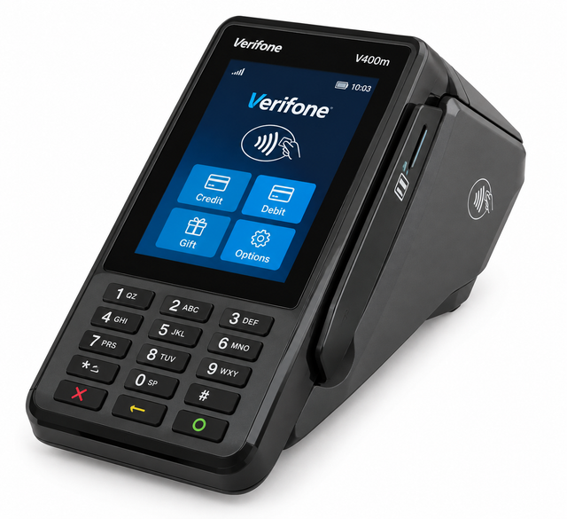 New Verifone V400m Portable Payment Terminal POS Credit Debit