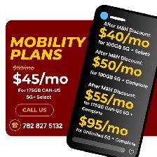 Mobility Plans | 100GB for $35
