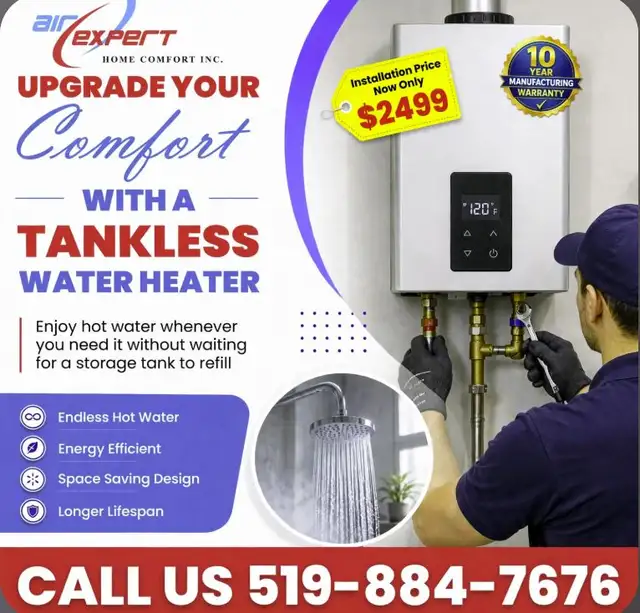 WATER HEATER WATER HEATER TANKLESS WATER HEATER INSTALLED