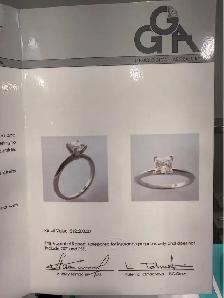 Tiffany & Co Platinum Solitaire Engagement Ring - Photo 4