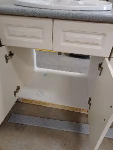 Double White Bathroom Vanity - Photo 3
