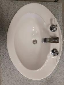 Double White Bathroom Vanity - Photo 5