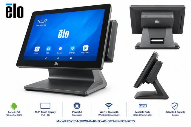 NEW ELO EloPOS Z30 15.6' Android POS Touchscreen All-in-One Com