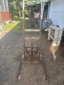 Vintage activated ice block hand truck - Photo 5