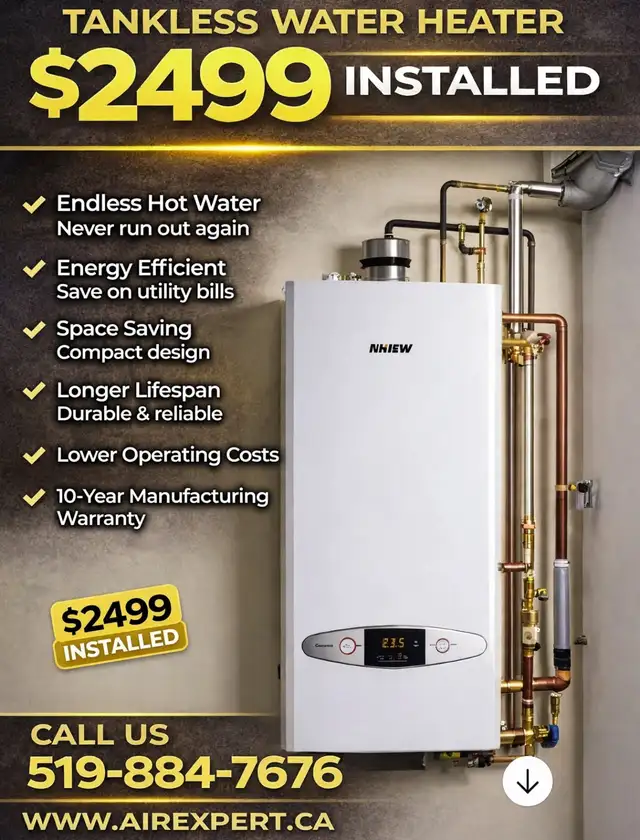 WATER HEATER WATER HEATER TANKLESS WATER HEATER INSTALLED