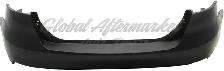 Ford Focus 2015-2018 Bumper Rear Primed Without Sensor Sdn