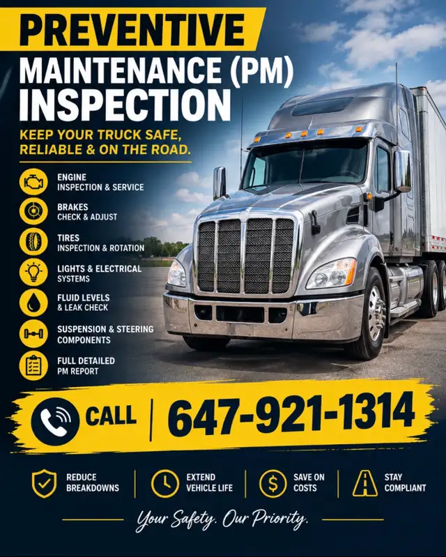 PM Inspection for Trucks