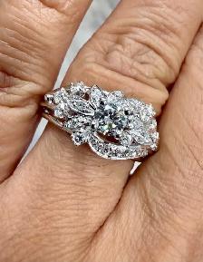 Natural Diamond Dinner Ring