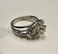 Natural Diamond Dinner Ring - Photo 2