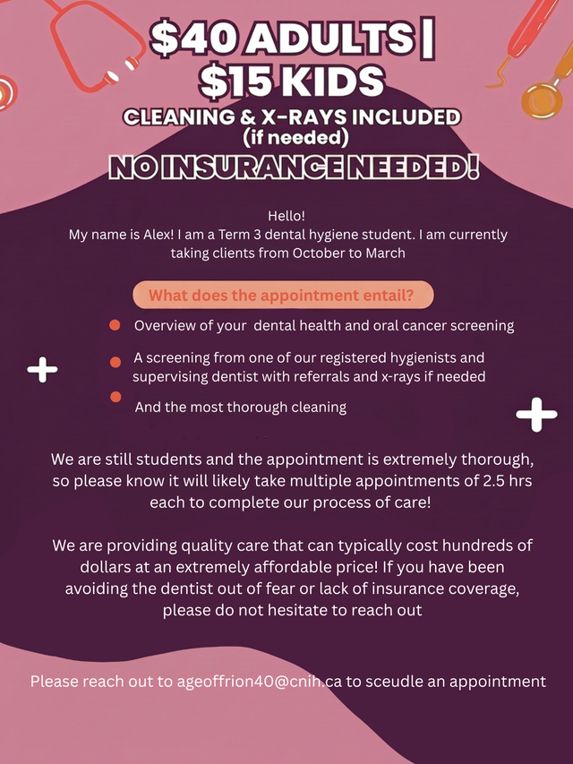 Free Dental Cleaning Services