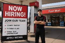 Gas station cashier