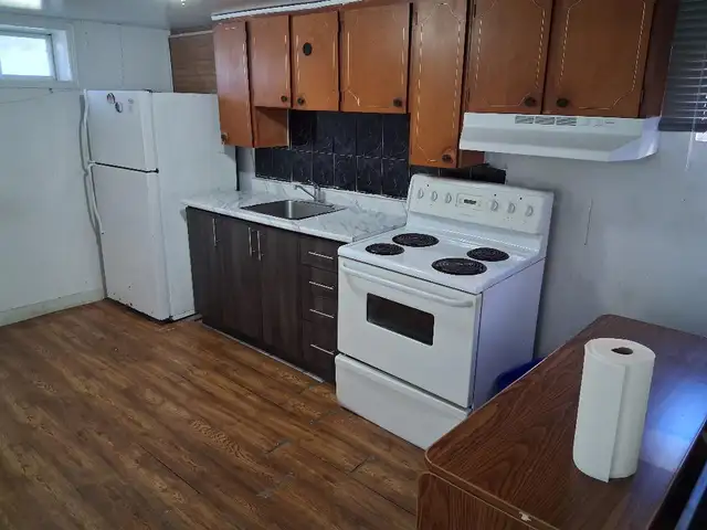 One Full Size Bedroom Basement Apartment Available In Malton NOW