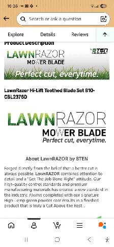CubCadet RZT50 New Mower Blades - Photo 2