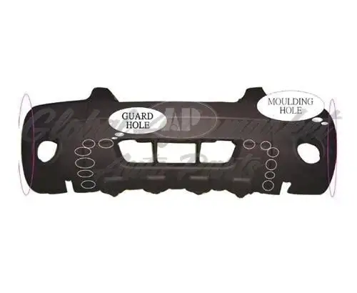 Ford Escape 2005-2007 Bumper Front Matte Black W/Fog/Flare/Skid