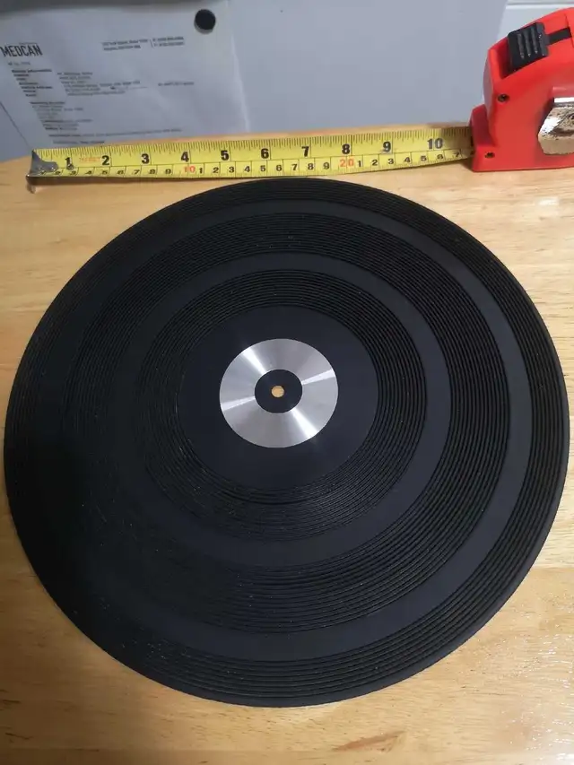 Vintage Rubber Record Player Slip Mat