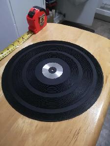 Vintage Rubber Record Player Slip Mat - Photo 4