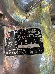Vintage Black & Decker 7 1/4" Circular Saw No. 730 - Photo 3