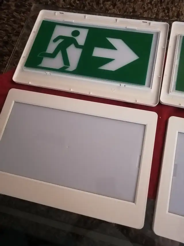 Running man exit sign
