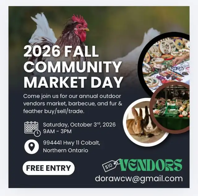 Fall Community Vendors Market and Fur & Feather