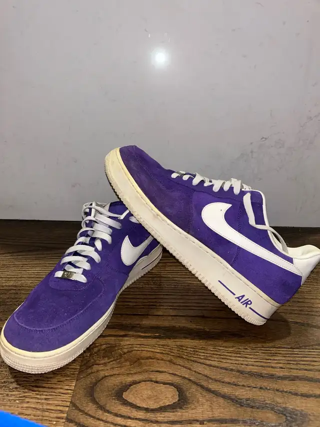 Nike Air Force 1 Low Purple Suede, 488298-501, Size 12, 2013