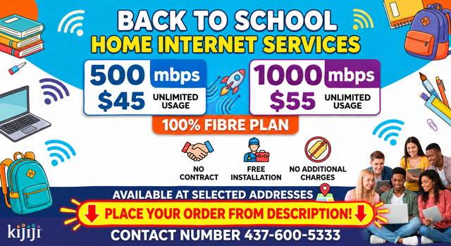 Back to School Home Internet | Unlimited Fibre | $45 & $55